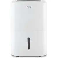 H.Koenig Tragbarer Luftentfeuchter DSH520, 20L/Tag, Fernbedienung, 24-Stunden-Timer, für Räume bis 25m², 5L Tank, leise, 400W