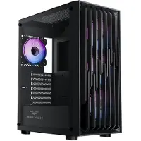 Preyon Nest Quarry PC Gehäuse ATX Midi Tower Gaming Gehäuse Computer Case Silent 4x ARGB Lüfter 120mm Tempered Glass PC Case RGB Wasserkühlung USB-C