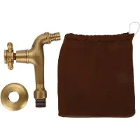 OEM Massiver Messingkran Wandmontage Vintage Einhebelmischventil für Waschmaschine und Spüle
