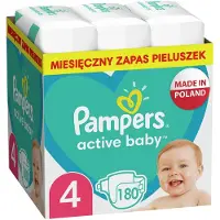 Pampers Active Baby Monthly Pack Dreng/Pige 4 180 stk