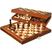 Philos Schachkassette Feld 42 mm, Königshöhe 76 mm magnetisch