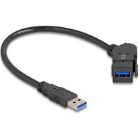 DeLOCK 67153 - USB 5 Gb/s Kabel, A Einbaubuchse zu A Stecker, 0,3 m