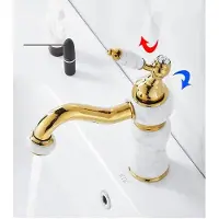OEM Waschtischarmatur Messing - Gold und Marmor - Badezimmer - Küche