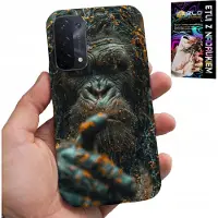 Inny producent Hülle für Oppo A54 / A74 / A93 - Affe, kleines Affenkind, Gorilla, Tiere + Schutzglas