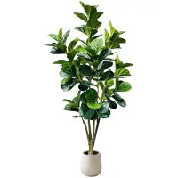 StarTech.com Künstlicher Banyan/Ficus im Topf - 180 cm - Realistisch - Kunststoff - Für Outdoor & Events - Milchweiß