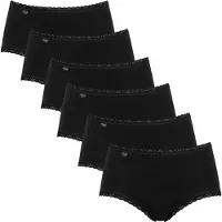 Sloggi 6er Pack 24/7 Cotton Lace Midi Slip