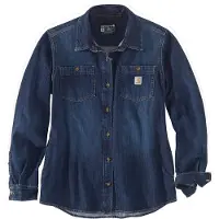 Carhartt Hemd Midweight Denim Shirt Damen Zion-M