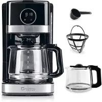 DS Produkte Barista Filterkaffeemaschine Touch - Touchscreen & Timer - Aromastärke wählbar