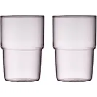 Lyngby Wasserglas Torino Pink 400 ml (2er Set)