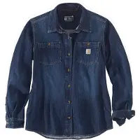Carhartt Hemd Midweight Denim Shirt Damen Zion-XL