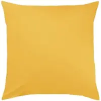 TRAUMSCHLAF Uni Mako-Satin Kissenbezüge 50x50 cm | bernstein - gelb