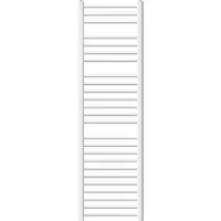 LuxeBath Badheizkörper Sahara, 400x1500 mm, Weiß, gerade mit Seitenanschluss, ohne Heizstab