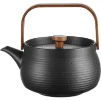 Asa selection Teekanne Japandi With Wooden Handle Black 600 ml