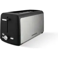 Tornado TTA-7402-GS, 4 Scheibe(n), Schwarz, Silber, Drehregler, CE, 1400 W, 220-240 V