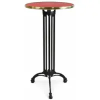 Bistromania Bistrot Hochbartisch EIFFEL - Karmesinrot - Messing -