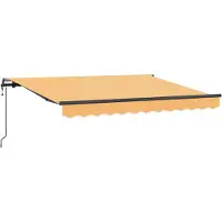 vidaXL Ausziehbare Markise Sand 450 x 300 cm Stoff und Aluminium