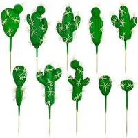 OEM Kunststoff-Kaktus Dekoration grün 10-teilig