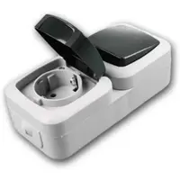 Chilitec Feuchtraum Kombi SchalterSteckdose IP44 250V