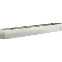 vidaXL Hochbeet im Garten Edelstahl 380 x 40 x 40 cm Stahl