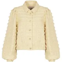 Freebird Damen Blazers Wv-hairy-sequince-26-1 - Creme - Größe S