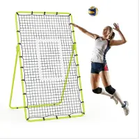 StarTech.com Volleyball Rebounder Netz - Faltbares verstellbares Trainingsnetz - 178x101 cm Rückprallnetz - Multi-Winkel für Baggern Pritschen Schmettern - Hellgrün