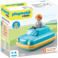 Playmobil 1.2.3 71323 1.2.3: Push & Go Car