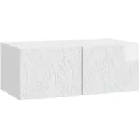 vidaXL Wandmontierter TV-Schrank 59,5 x 41 x 30 cm Hochglanz Weiß