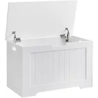 Vasagle Sitztruhe LHS11WTV1 76/40 cm weiß, 76x48 cm