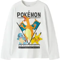 Name it Bluse - NkmAst - Pokémon - Bright White - - 11-12 Jahre (146-152) - Blusen