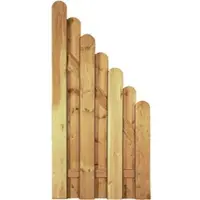 Tetzner & Jentzsch T&J Sichtschutzzaun DAAN Abschluss 90x180/90 cm Sichtschutz Bohlenzaun