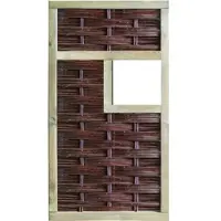 Tetzner & Jentzsch T&J LABO-3D Weidengeflechtzaun 94x 180 cm, 1 Fenster mittig