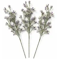 Layba Kunstblumen 3er Set Lila Violett Weiß 65 cm Schleierkraut