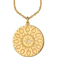 Cai Damen-Kette 925er Silber 1 Topas CAI Gold