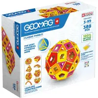 Geomag Classic Panels RE Warm Masterbox, Neodym-Magnet-Spielzeug, 3 Jahr(e), Mehrfarbig