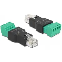 DeLOCK Adapter RJ11/14 Stecker zu Terminalblock 4 Pin 2-teilig, 10,3 mm, 50 mm, 11,4 mm, 300 V, China