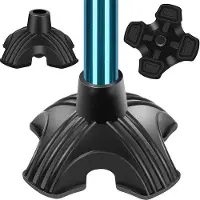 OEM 22mm Ø Cane Tip Heavy Duty - Stabile 4-polige Quadbasis für Rollator