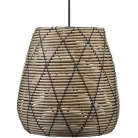 PR Home Außenhängeleuchte Lollo, Rattanoptik natur, Ø 38 cm Lollo, braun / rost, Kunststoff