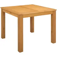 vidaXL Esstisch 90 x 90 x 75 cm Massivholz Eiche Natur Quadratisch