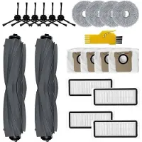 OEM Dreame L20 Ultra robotstofzuiger Accessoireset für 20 Ersatzteile: 2 Seitenbesen, 4 Filter, 6 Seitenbesen, 4 Schwammtücher und 4 Staubbeutel.