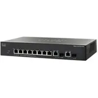 Cisco SG300-10PP-K9-NA Managed Layer 3 Gigabit PoE Switch mit 8 Ports und 20 Gbit/s
