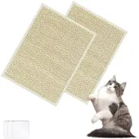 OEM Katzennagelmatte, 2er Pack, Sisal, selbstklebend, 30x40cm