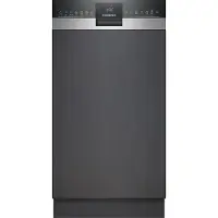 Siemens iQ300 SR53ES25KE, Halb integriert, Single (45 cm breit), Edelstahl, Edelstahl, 10 Maßgedecke, B