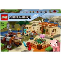 LEGO 21160 Minecraft Der Illager-Überfall Set mit Verwüster und Kai, Spielzeug für Kinder
