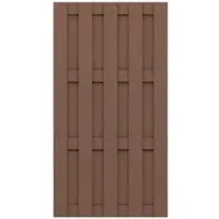Traumgarten Sichtschutzzaun JUMBO WPC Braun Sichtschutz Lamellenzaun, 95x179 cm