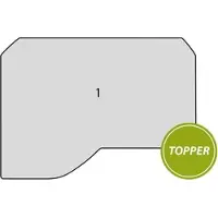 TRAUMSCHLAF Premium Gelschaum Topper für Pössl Summit 540 Topper einteilig