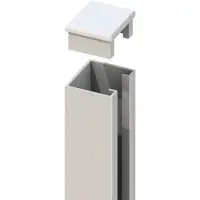 Traumgarten Sichtschutzzaun U-Montageprofil SYSTEM Silber, 192 cm