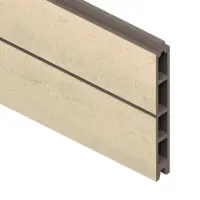 Traumgarten Sichtschutzzaun Einzelprofil SYSTEM WPC CLASSIC Sand Sichtschutz Steckzaun Lamellenzaun