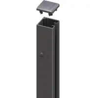Traumgarten Sichtschutzzaun SYSTEM U-Klemmprofil anthrazit, 105 cm