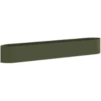 vidaXL Hochbeet im Garten Olive Grün 300 x 40 x 40 cm Stahl