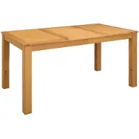 vidaXL Esstisch 150 x 85 x 75 cm Massivholz Eiche Natur Rechtwinklig